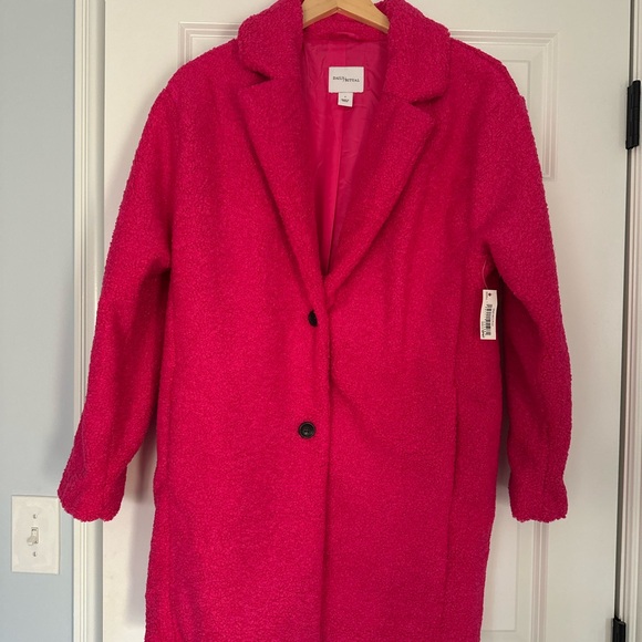 NWT Daily Ritual Women's Teddy Bear Fleece Oversized-Fit Lapel Jacket - Picture 3 of 7